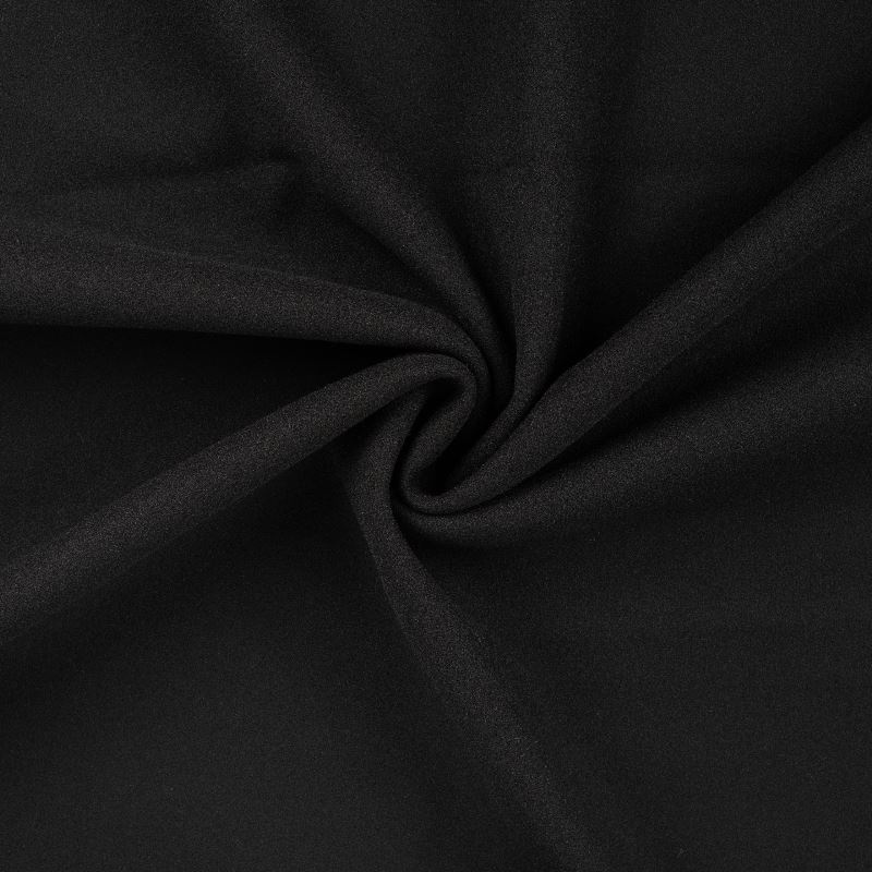 Tissu Caban Uni Noir 