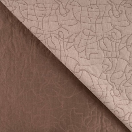 Tissu Jacquard Bubble 3d Taupe 