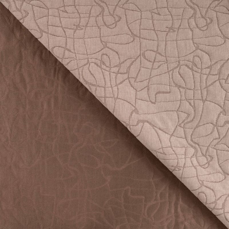 Tissu Jacquard Bubble 3d Taupe 