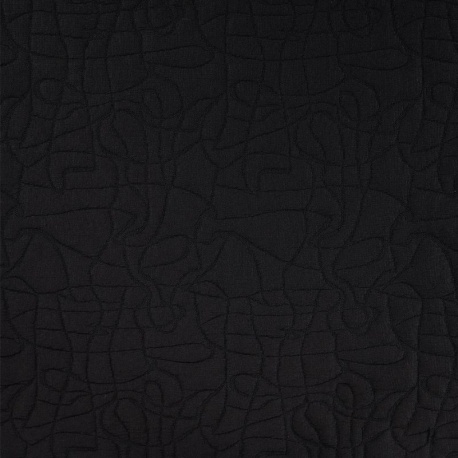 Tissu Jacquard Bubble 3d Noir 