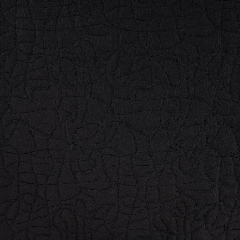Tissu Jacquard Bubble 3d Noir 