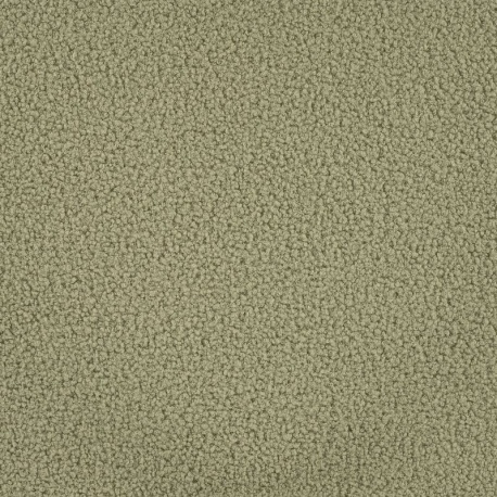 Tissu Bouclette Teddy Uni Kaki Clair 