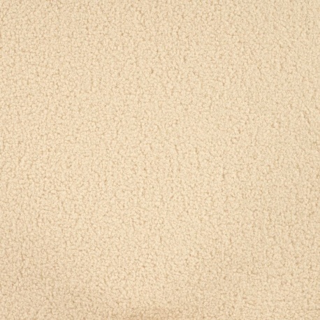 Tissu Bouclette Teddy Uni Ecru