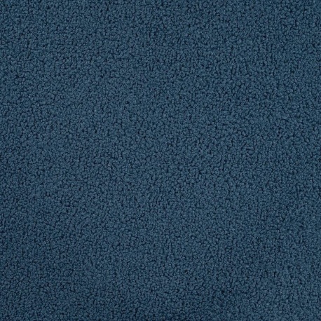 Tissu Bouclette Teddy Uni Bleu Denim