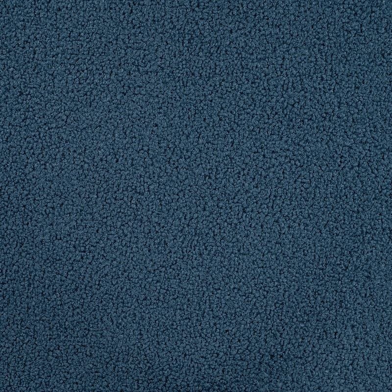 Tissu Bouclette Teddy Uni Bleu Denim