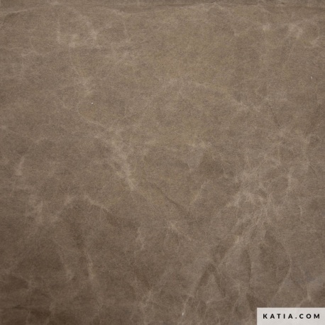 Tissu Katia Papier Kraft Marron Lavable
