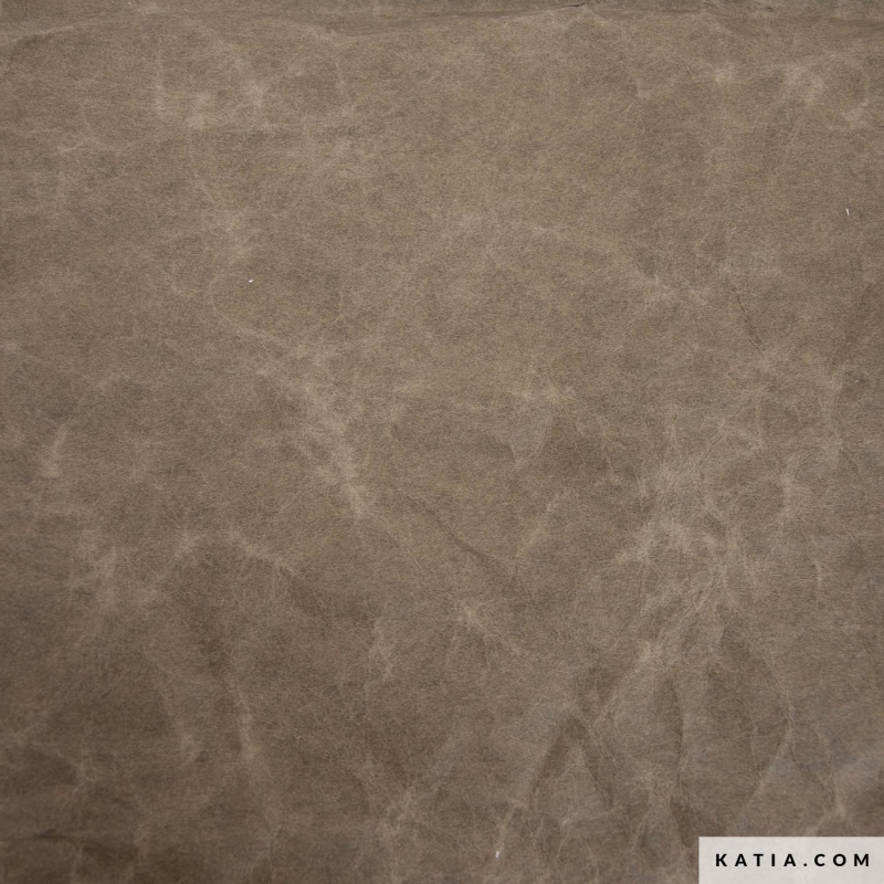 Tissu Katia Papier Kraft Marron Lavable