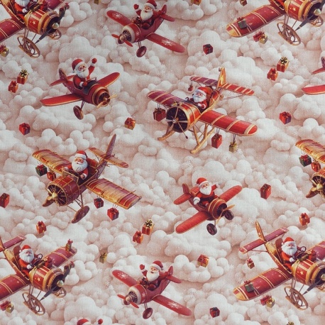 Tissu Airplane Imprimé Effet 3d Beige