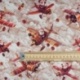 Tissu Airplane Imprimé Effet 3d Beige