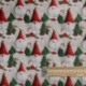 Tissu Noël Gnomos Imprimé Effet 3d Ecru 
