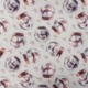 Tissu Snowballs Imprimé Effet 3d Ecru 