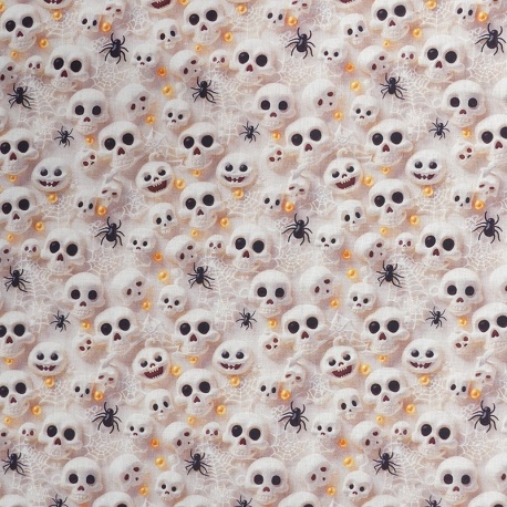 Tissu Calaspider Imprimé Effet 3d Beige 
