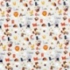 Tissu coton Imprimé Alphabet Multicolore