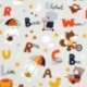 Tissu coton Imprimé Alphabet Multicolore