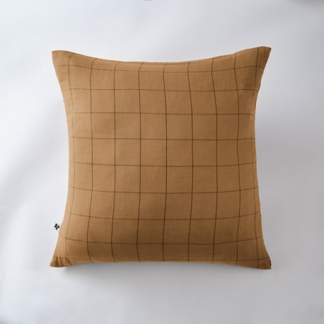 Linge de Lit Gaze de Coton Gaïa Match Camel - L'effet papillon