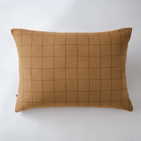 Linge de Lit Gaze de Coton Gaïa Match Camel - L'effet papillon