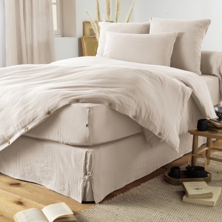 Linge de lit Gaze de Coton Gaïa Pampa - L'effet papillon