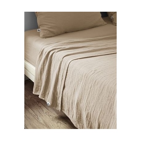 Linge de lit Gaze de Coton Gaïa Ficelle - L'effet papillon