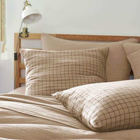 Linge de Lit Gaze de Coton Gaïa Mix Ficelle - L'effet papillon