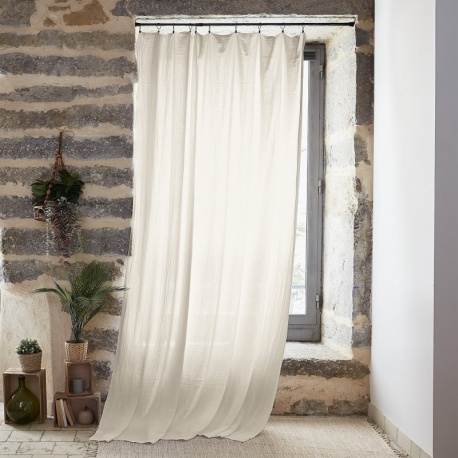 Rideau Gaze de Coton Gaia Pampa - L'effet papillon