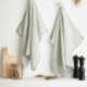 Lot 2 Essuie-mains Vickie Gaze de Coton Eucalyptus - L'effet papillon