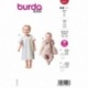 Patron Burda Kids 9201 Robes Pour Bebe 56-98 cm