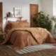 Linge de Lit Gaze de Coton Gaïa Match Camel - L'effet papillon