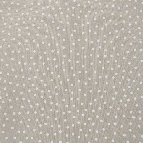 Tissu Coton Imprimé Helga Fond Coloris Lin