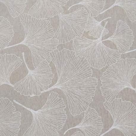 Tissu Coton Imprimé Gerda Fond Coloris Lin