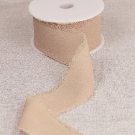 Ruban mousseline effiloché