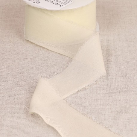 Ruban mousseline effiloché