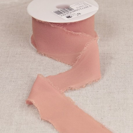 Ruban mousseline effiloché