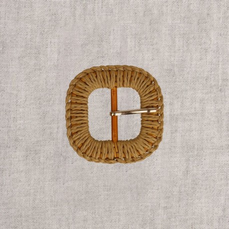 Boucle ceinture 5cm  Beige pierre