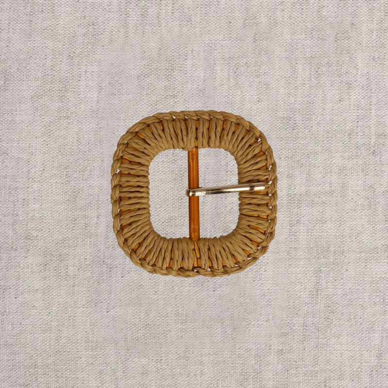 Boucle ceinture 5cm  Beige pierre
