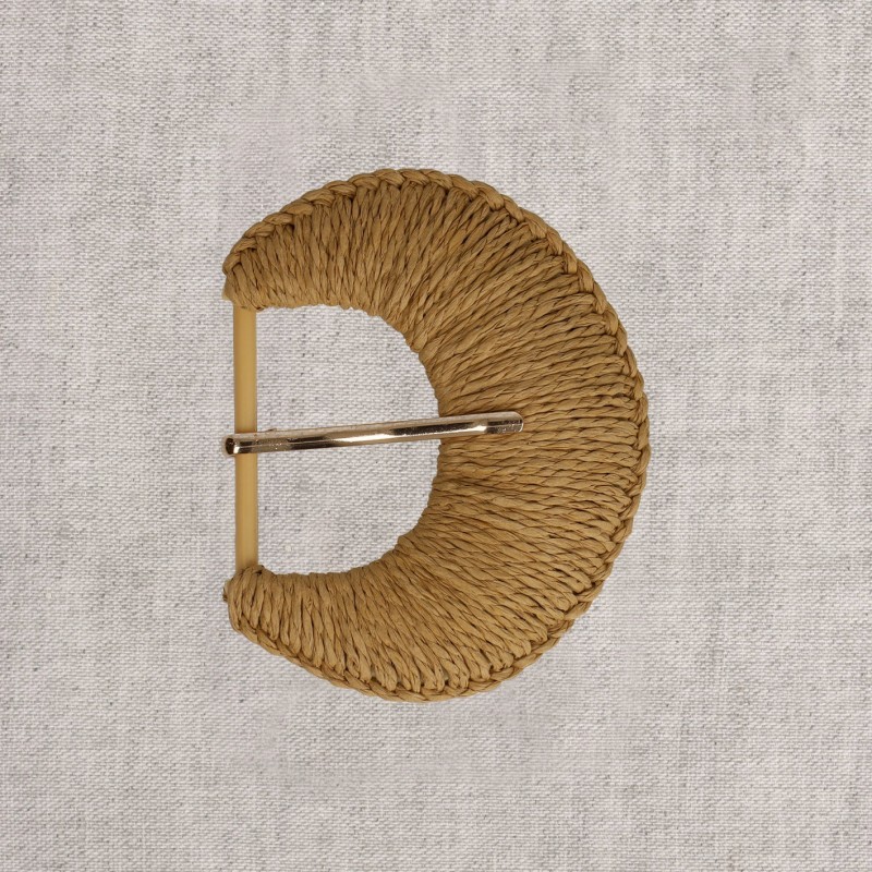 Boucle ceinture 5cm  Beige pierre
