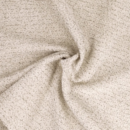 Tissu Chenillé Capraia Uni Ecru