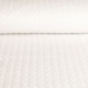 Tissu Broderie Anglaise Matelassé Simple Face Blanc