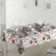 Tissu Imprimé Neulet Houx et sucre D'orge Lurex Or