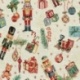 Tissu Jacquard Spiller Casse Noisette Lurex Or 
