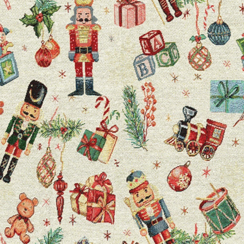 Tissu Jacquard Spiller Casse Noisette Lurex Or 