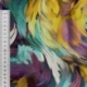 Tissu Viscose Impression Digitale Abstrait Bleu et Jaune