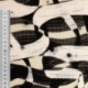Tissu Viscose Impression Digitale Abstrait Noir et Beige