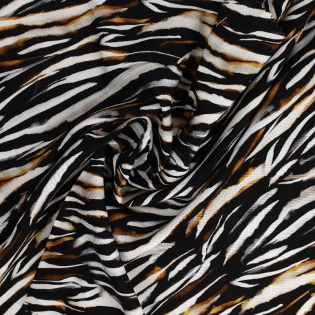 Tissu Viscose Impression Digitale Zebré