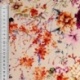 Tissu Popeline de Coton Impression Digitale Floral Orangé