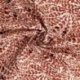 Tissu Popeline de Coton Impression Digitale Plume Brun