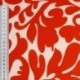 Tissu Popeline de Coton Impression Digitale Floral Orange