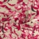 Tissu Popeline de Coton Impression Digitale Floral Fond Beige