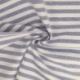 Tissu Chemise Coton lin Grande Rayure Bleu