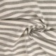 Tissu Chemise Coton lin Grande Rayure Gris 