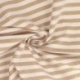 Tissu Chemise Coton lin Grande Rayure Beige 